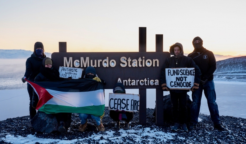 Filistin yanlısı protestolar Antarktika