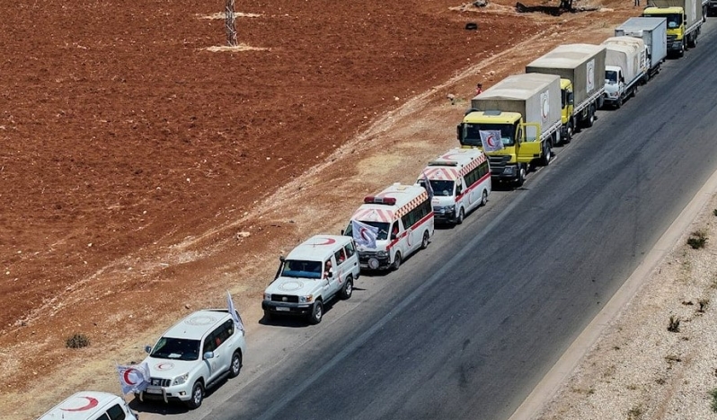 Güney Suriye’de insani yardım konvoyuna saldırı
