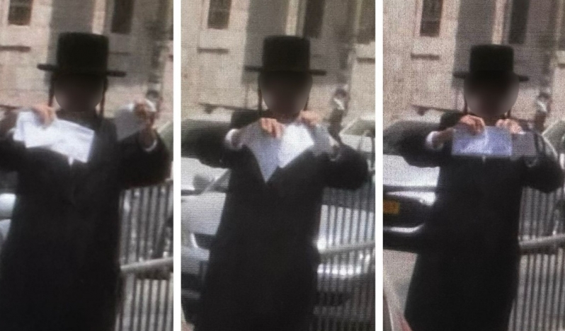 Haredi gençler askerlik çağrı mektuplarını yırttı