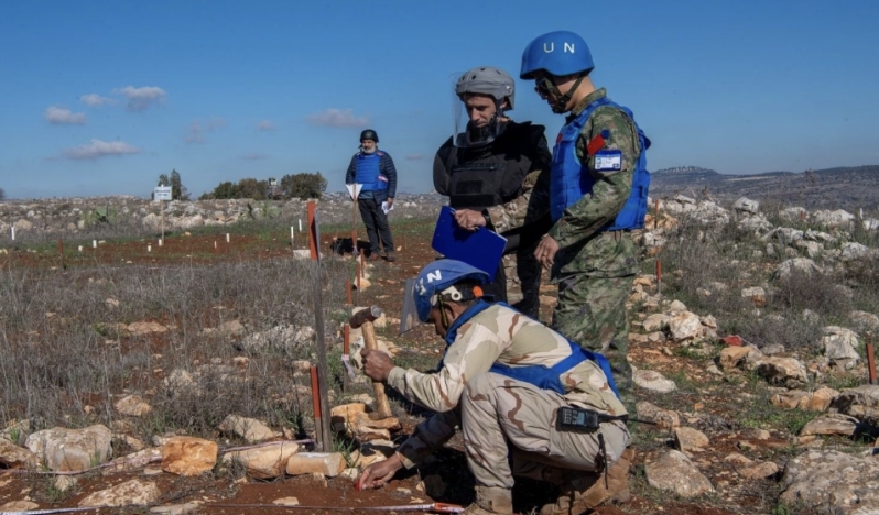 Lübnan’da Mavi Hat yakınlarında mayınlar güvenli şekilde temizlendi