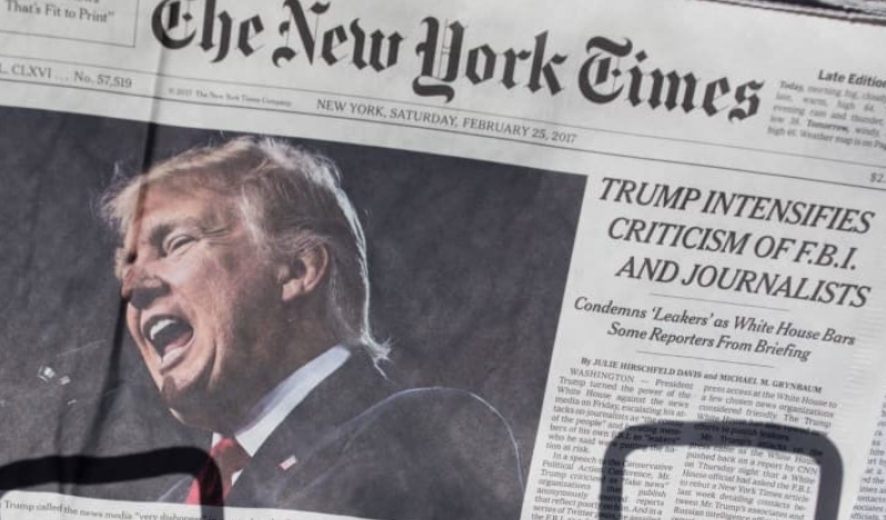Trump yönetimi New York Times muhabirlerine mahkeme celbi gönderdi