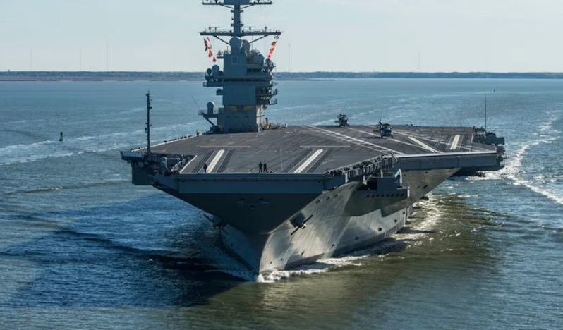 USS Gerald Ford uçak gemisi onarım için Hırvatistan
