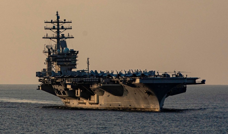 Yemen, ABD uçak gemisi USS Eisenhower