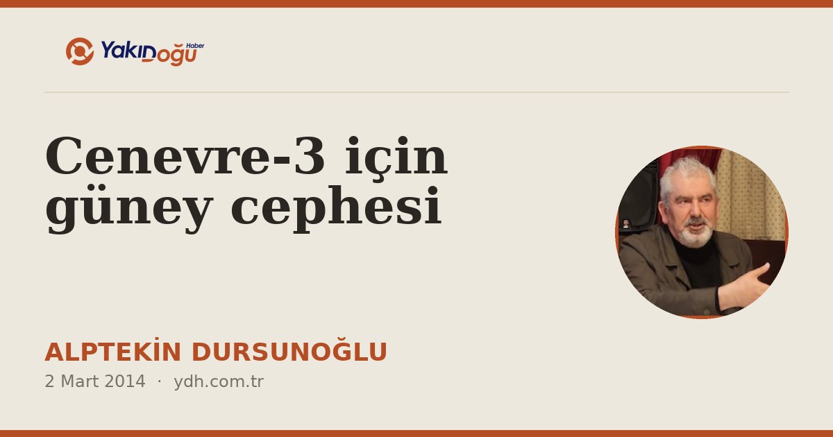 Cenevre-3 için güney cephesi