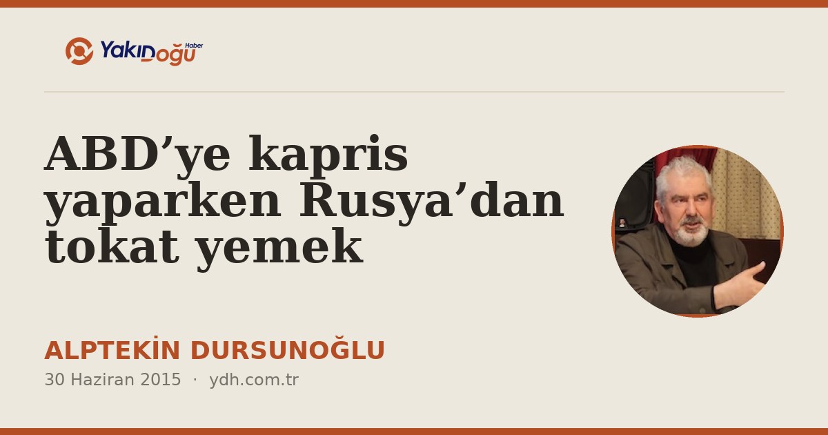 ABD’ye kapris yaparken Rusya’dan tokat yemek