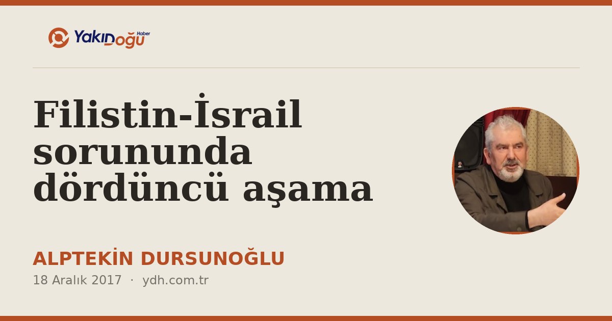 Filistin-İsrail sorununda dördüncü aşama