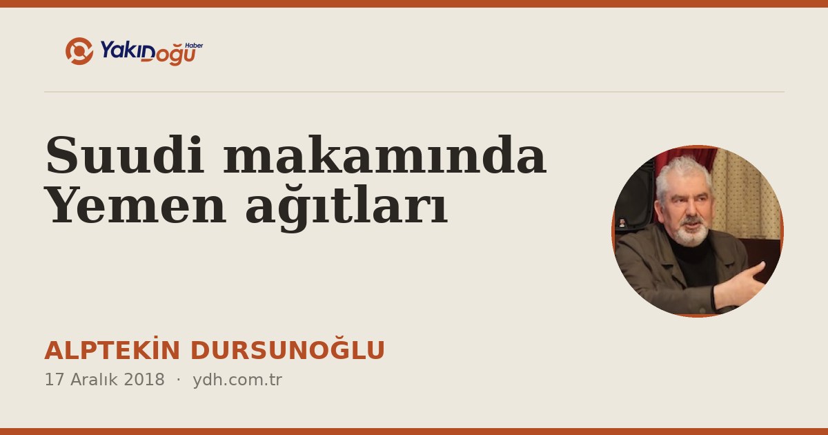 Suudi makamında Yemen ağıtları