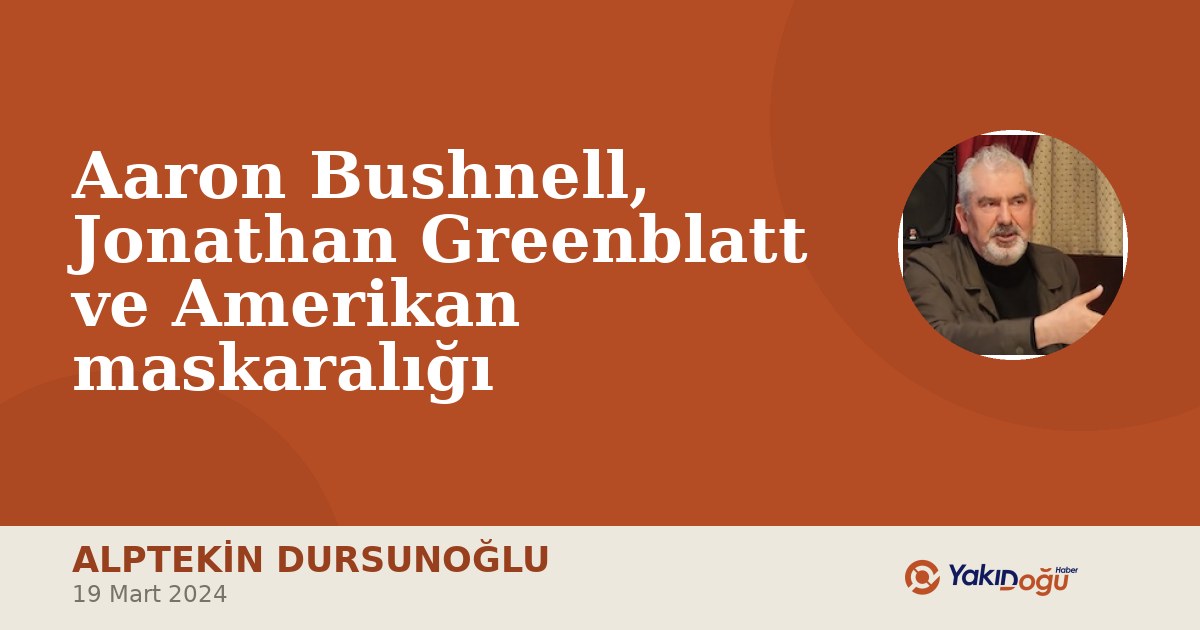 Aaron Bushnell, Jonathan Greenblatt ve Amerikan maskaralığı
