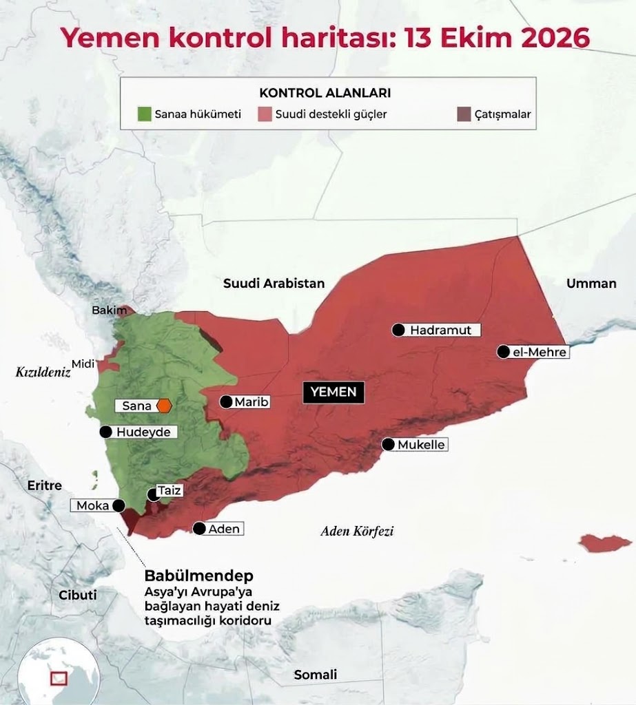 yemen güncel harita