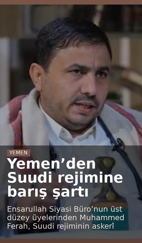 Yemen’den Suudi rejimine barış şartı